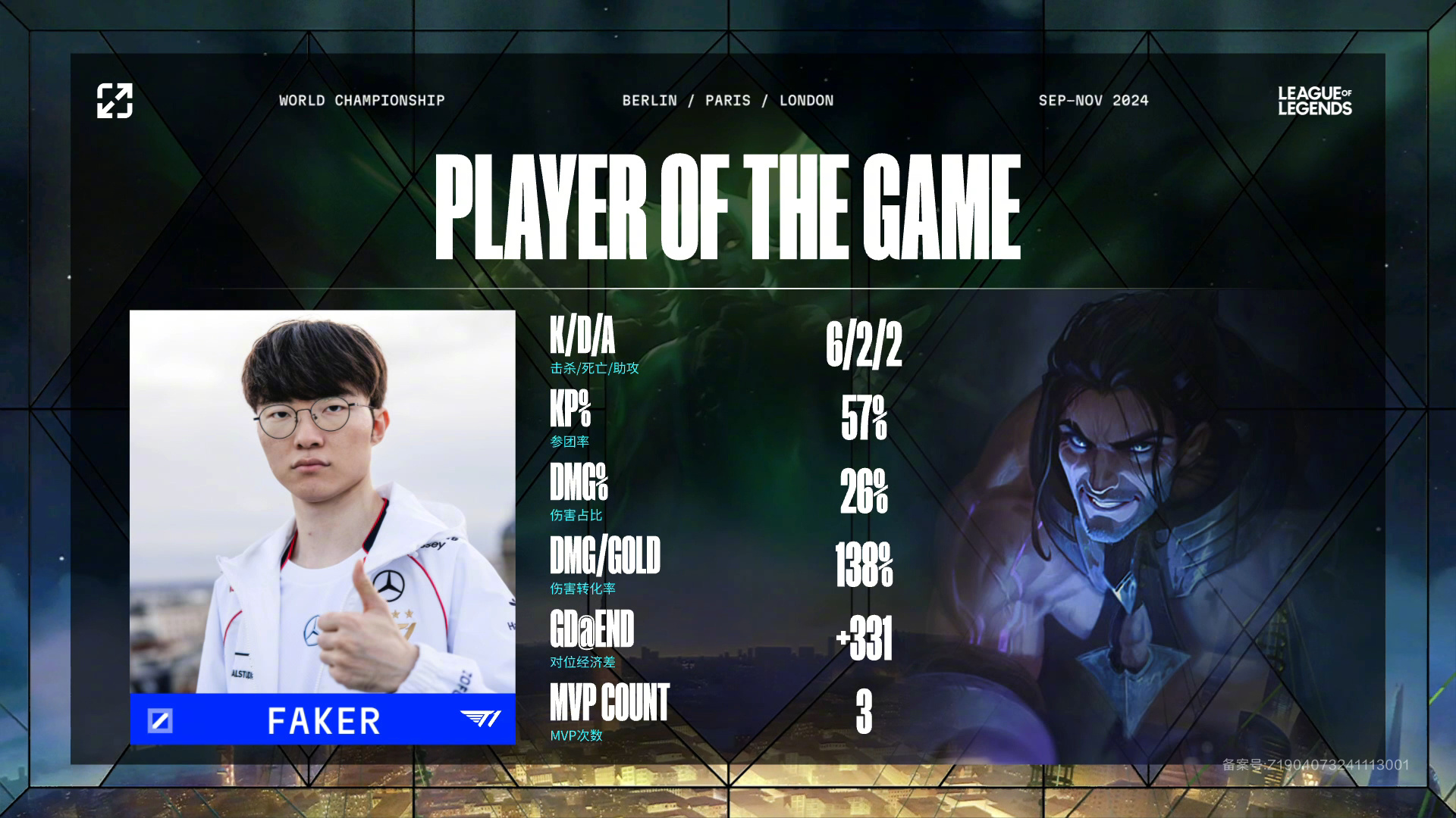 G2轻取T1，Faker制霸全场的简单介绍